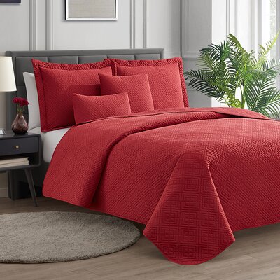 Martex Reversible Coverlet RED NAVY selling TWIN SIZE QUILT